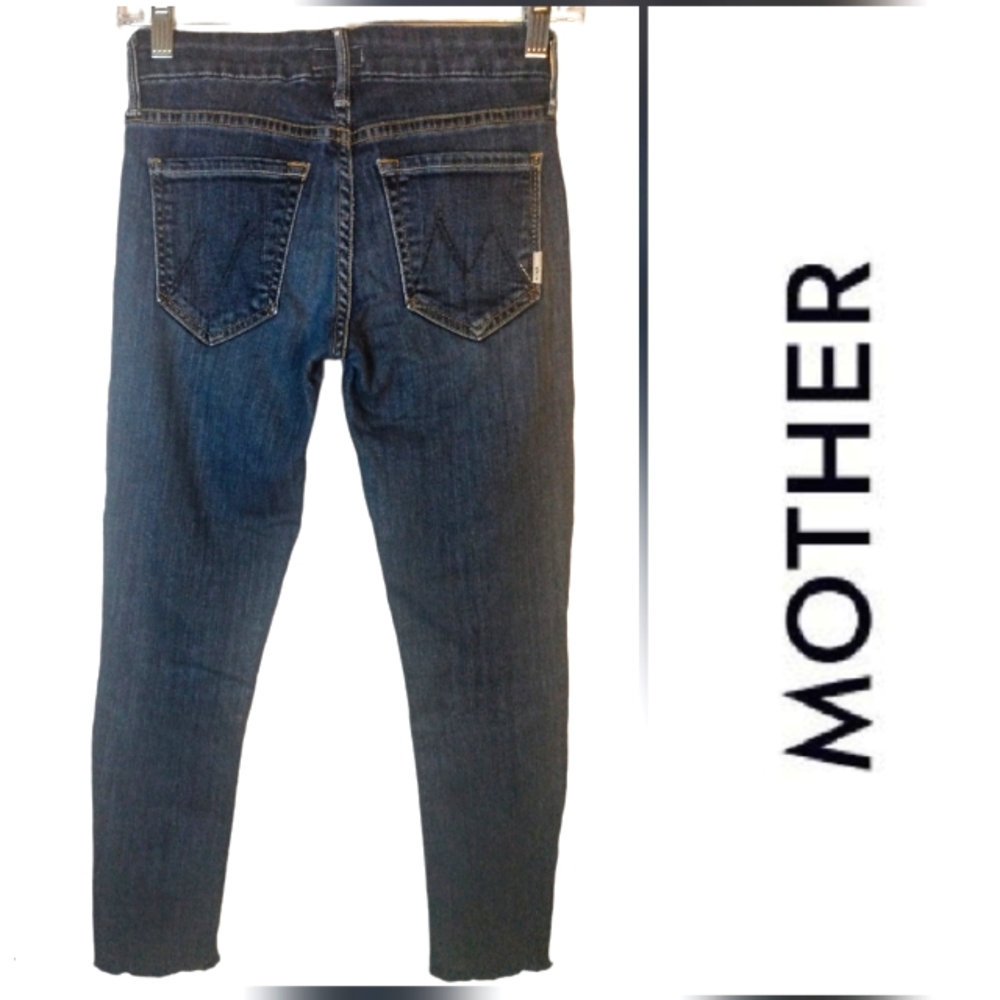 MOTHER Jeans The Looker size 24 Flowers From The Storm Wash Blue